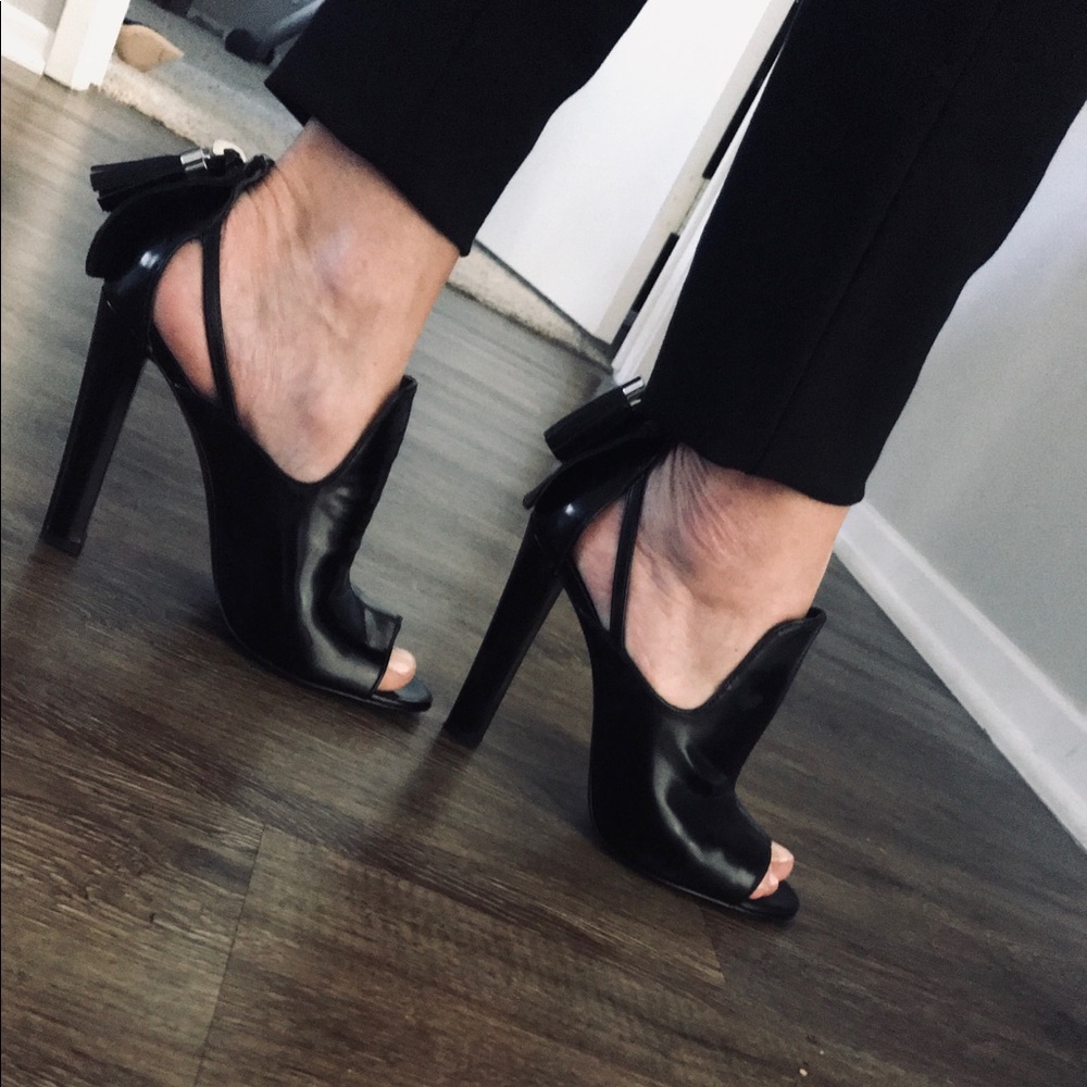 Alexander Wang black stylish high heels